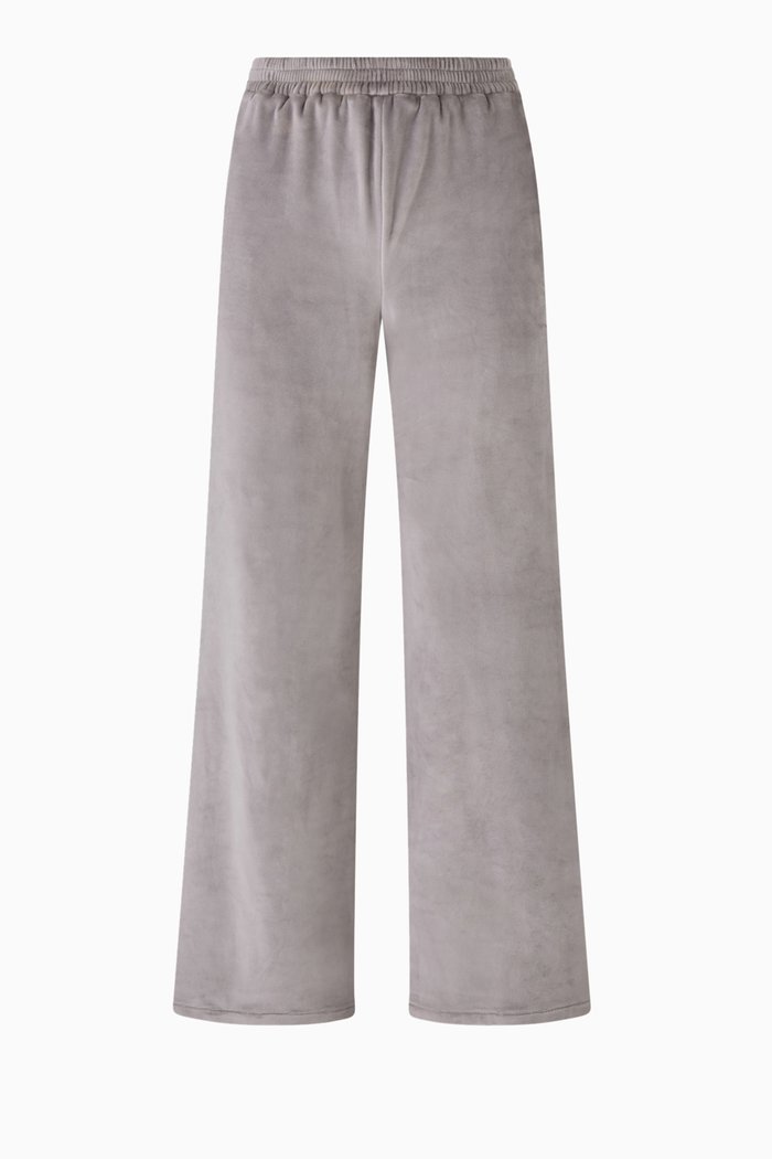 

Velour Fleece Wide Leg Pant, Grey