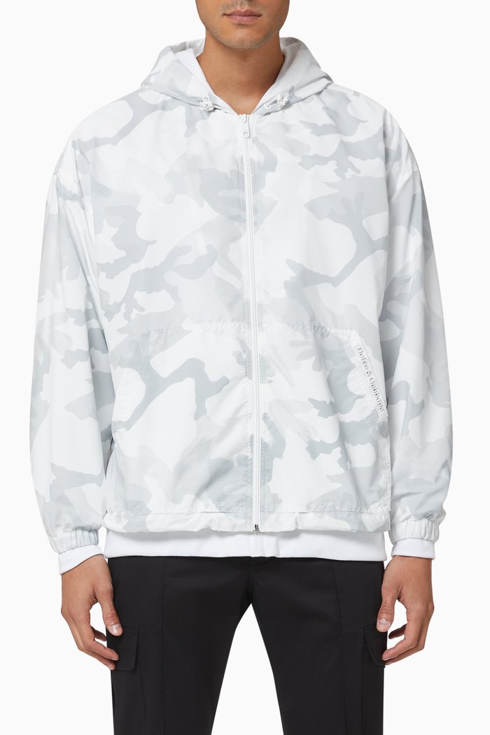 

Camouflage Nylon Jacket, White