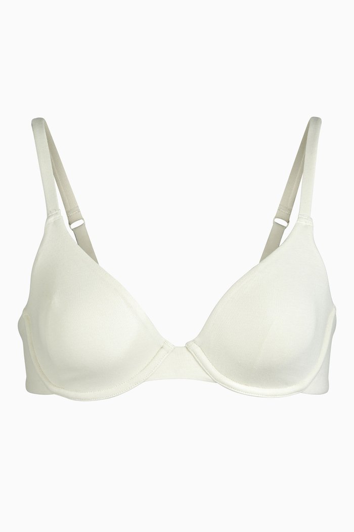 

Cotton Underwire Bra, White