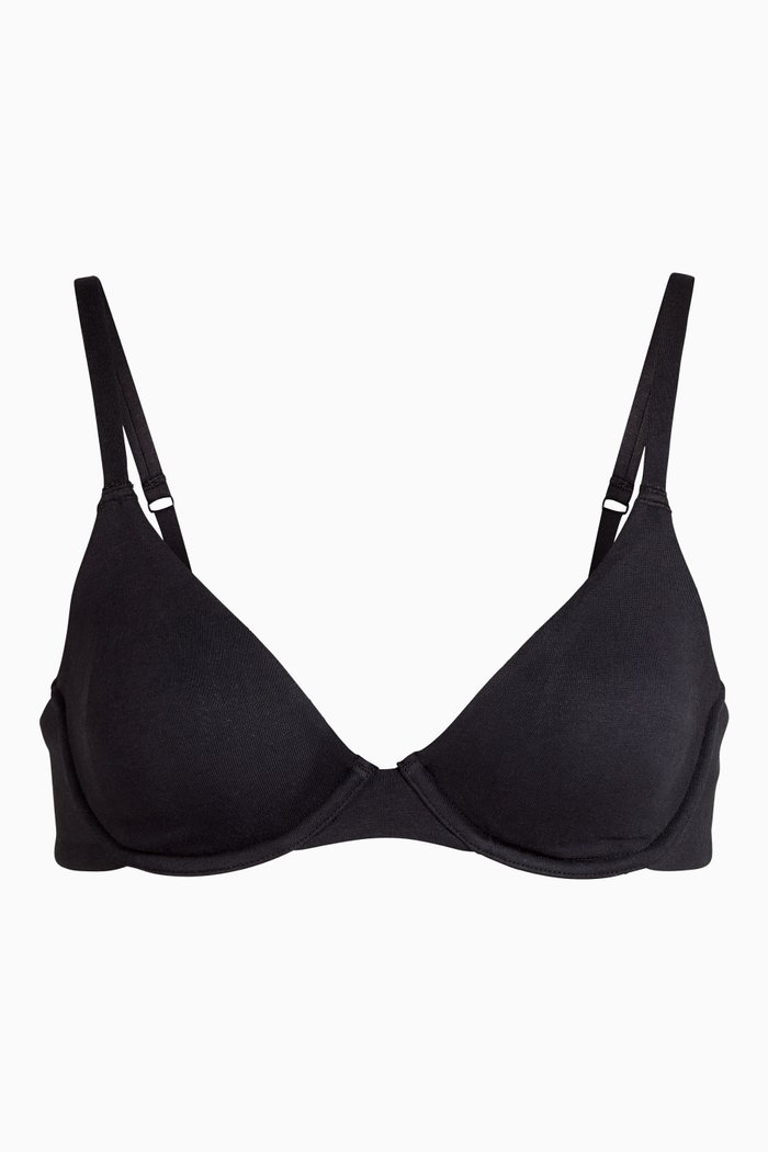 

Cotton Underwire Bra, Black
