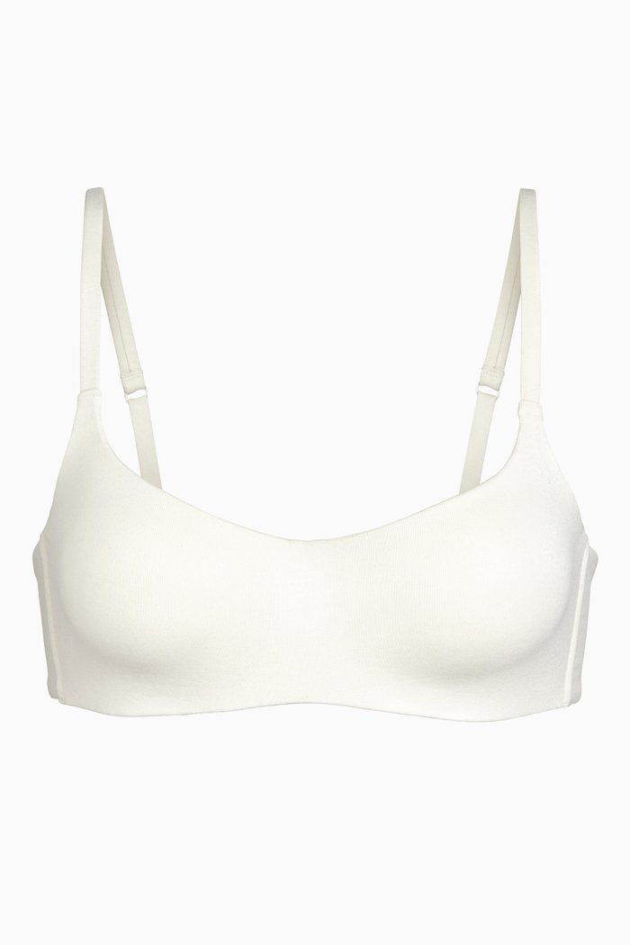 

Cotton Padded Bra, White
