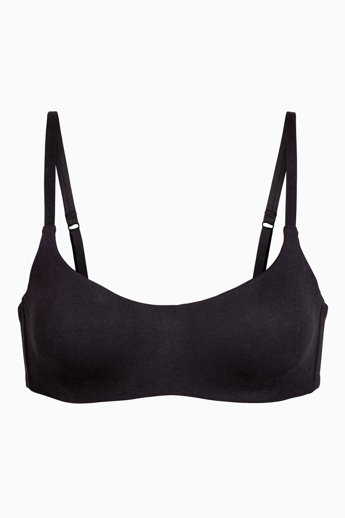 

Cotton Padded Bra, Black