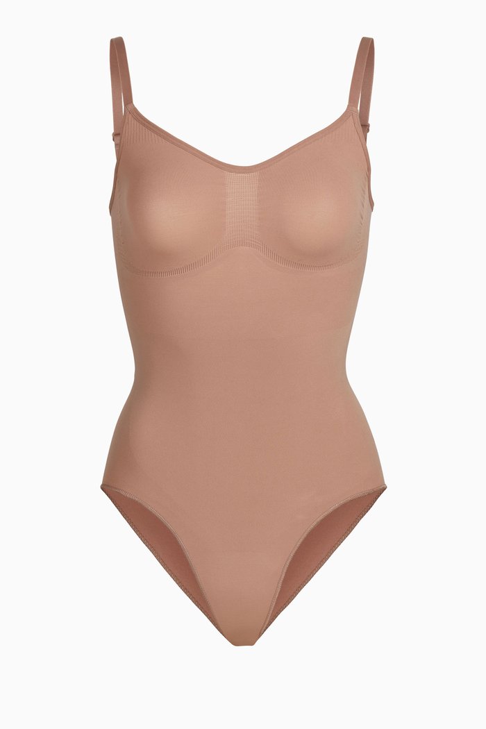 

Seamless Sculpt Sculpting Bodysuit, Brown