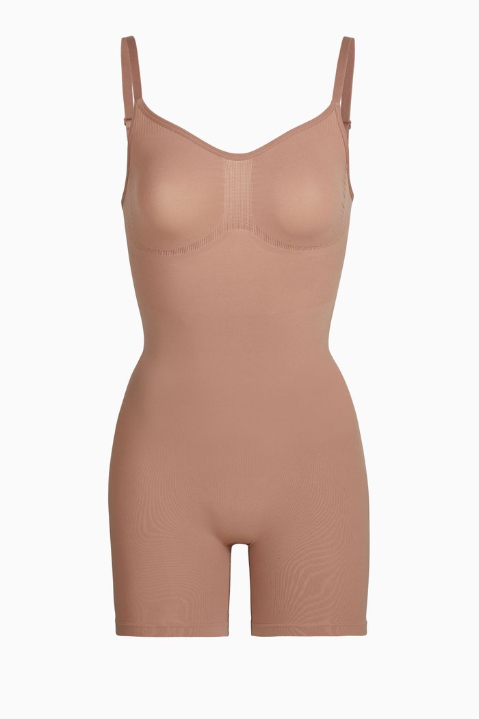 

Seamless Sculpt Sculpting Bodysuit Mid Thigh, Brown