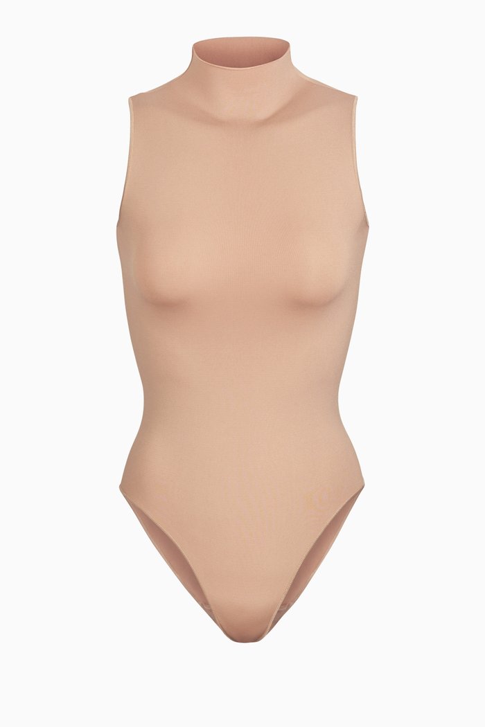 

Essential Mock Neck Bodysuit, Neutral
