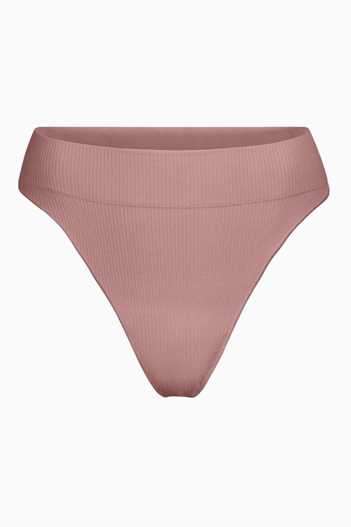 

Stretch Rib Thong, Brown