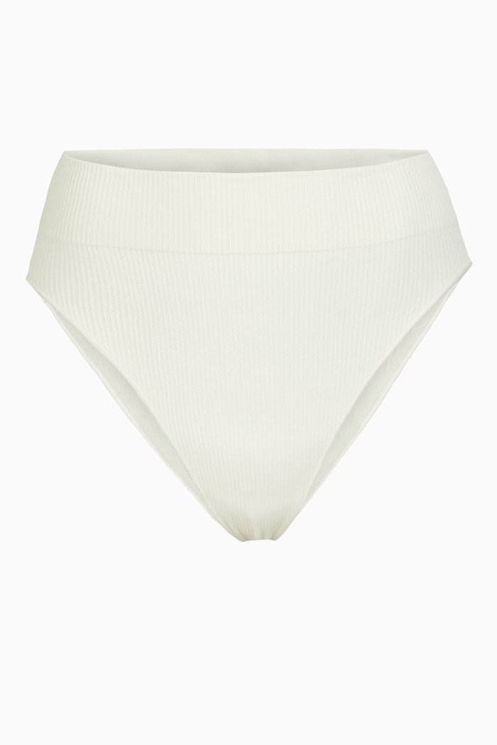 

Stretch Rib Brief, White