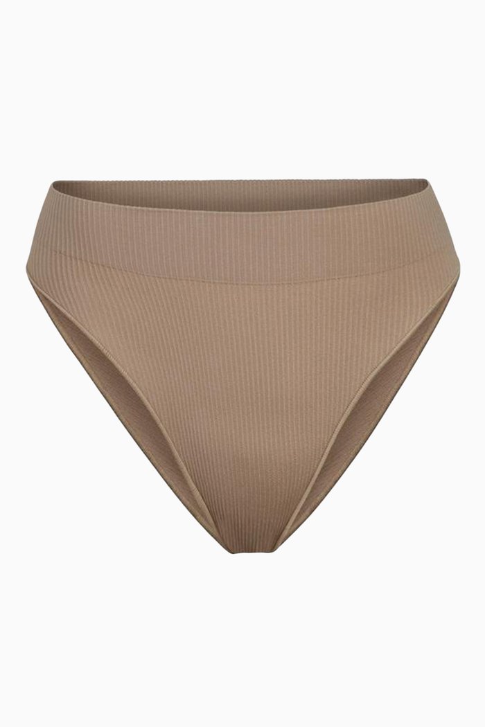 

Stretch Rib Brief, Brown