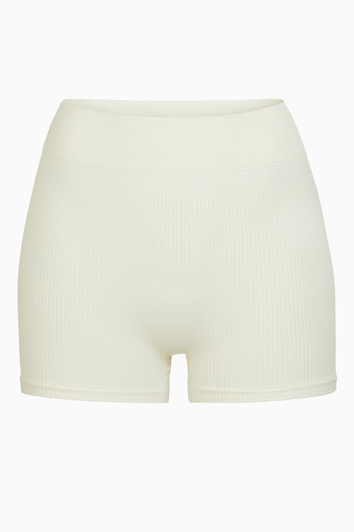 

Stretch Rib Boy Short, White