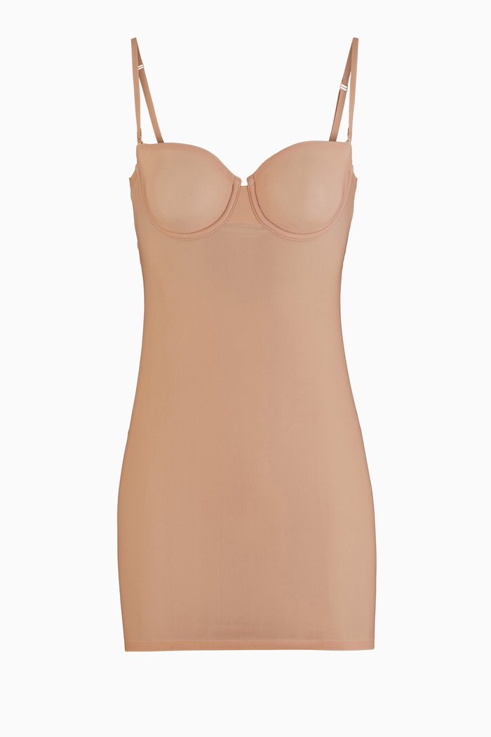 

Naked Smoothing Slip Dress, Neutral