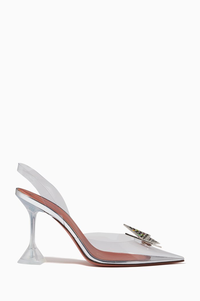 

x AWGE Phoenix Glass Slingback Pumps in PVC, Multicolour