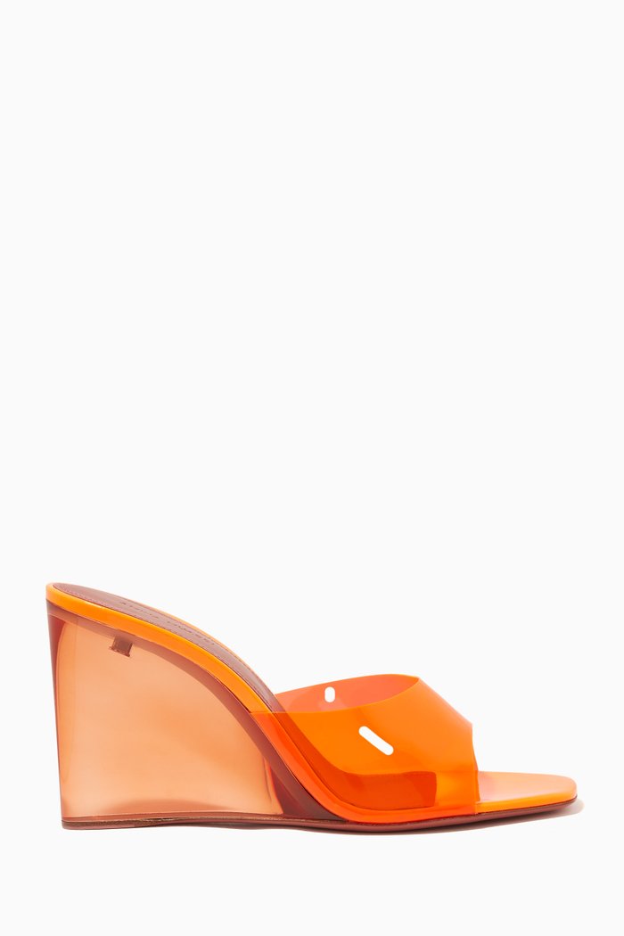

Lupita Glass Wedge in PVC, Orange