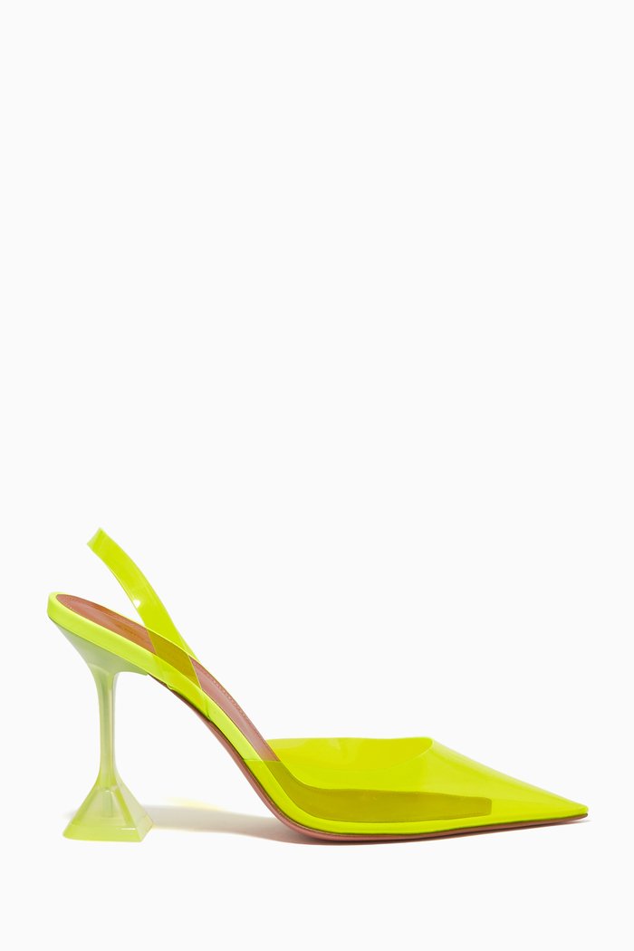 

Holli Glass Sling Pumps in PVC, Yellow