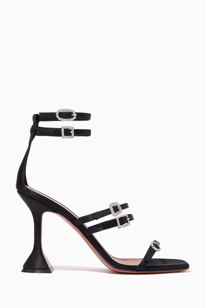 

Robyn Sandals in Satin, Black