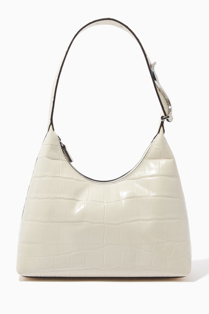 

Scotty Bag in Croc-Embossed Leather, Neutral