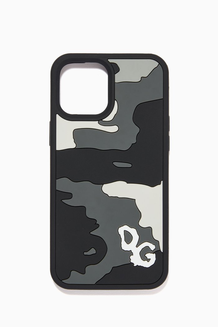 

iPhone 11 Pro Max Case in Camouflage Silicone, Grey