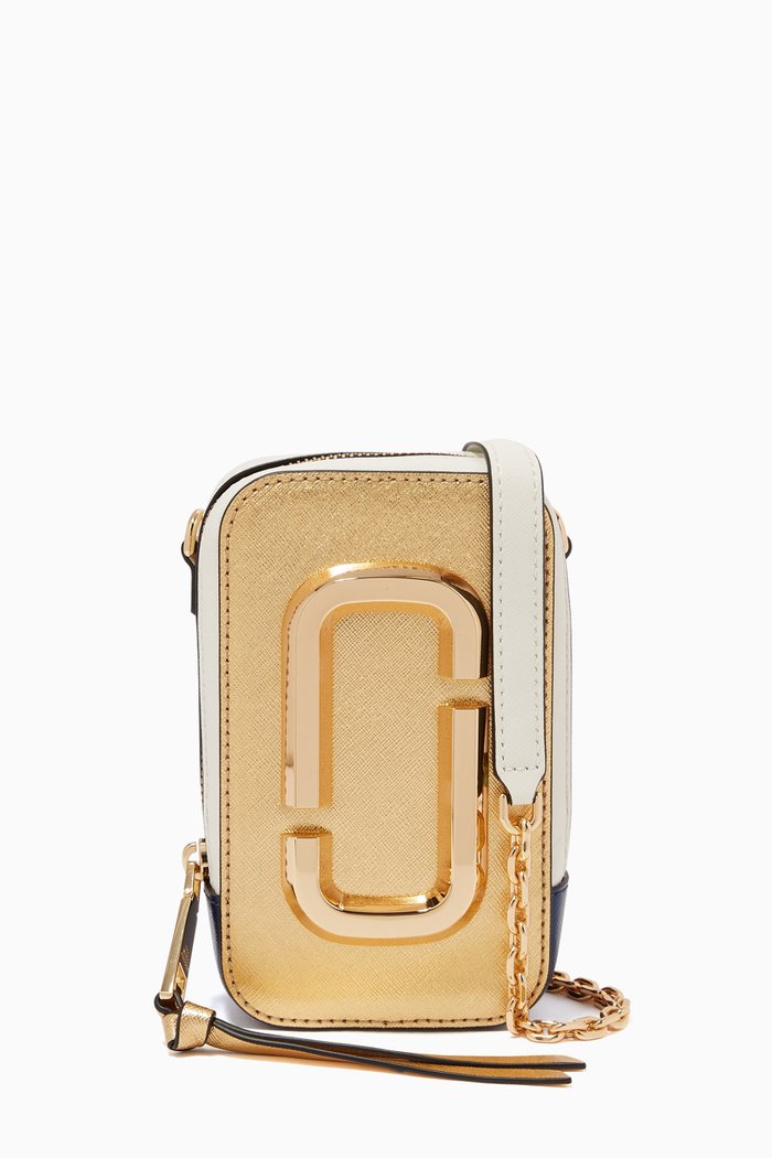 

The Hot Shot Crossbody Bag in Leather, Gold