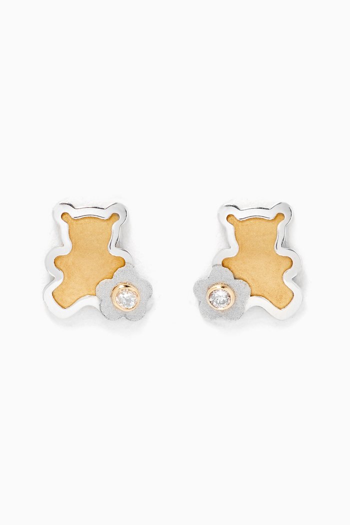 

Bear 3D Diamond Earrings in 18kt Gold