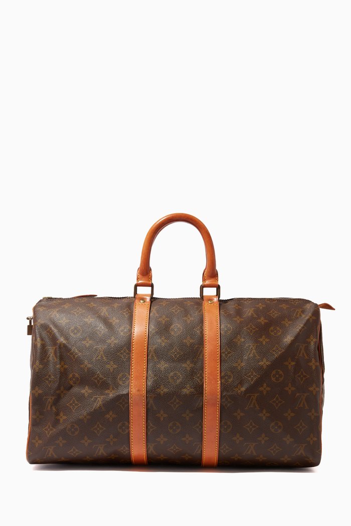 

Keepall 45 Bag in Monogram Canvas, Brown