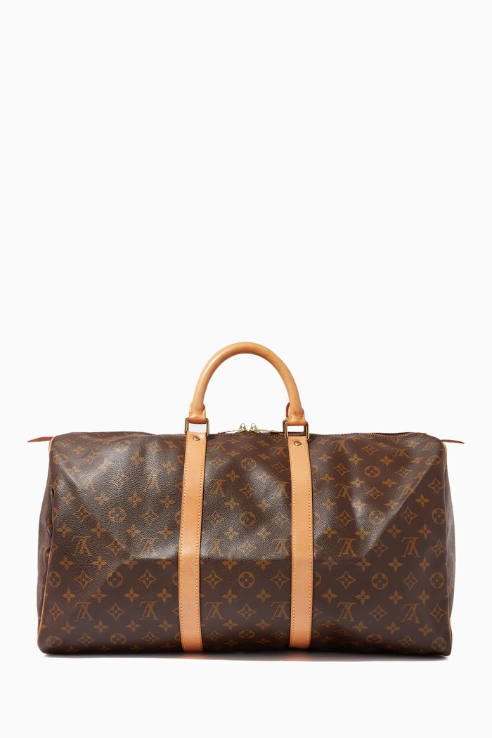 

Keepall 50 Bag in Monogram Canvas, Brown