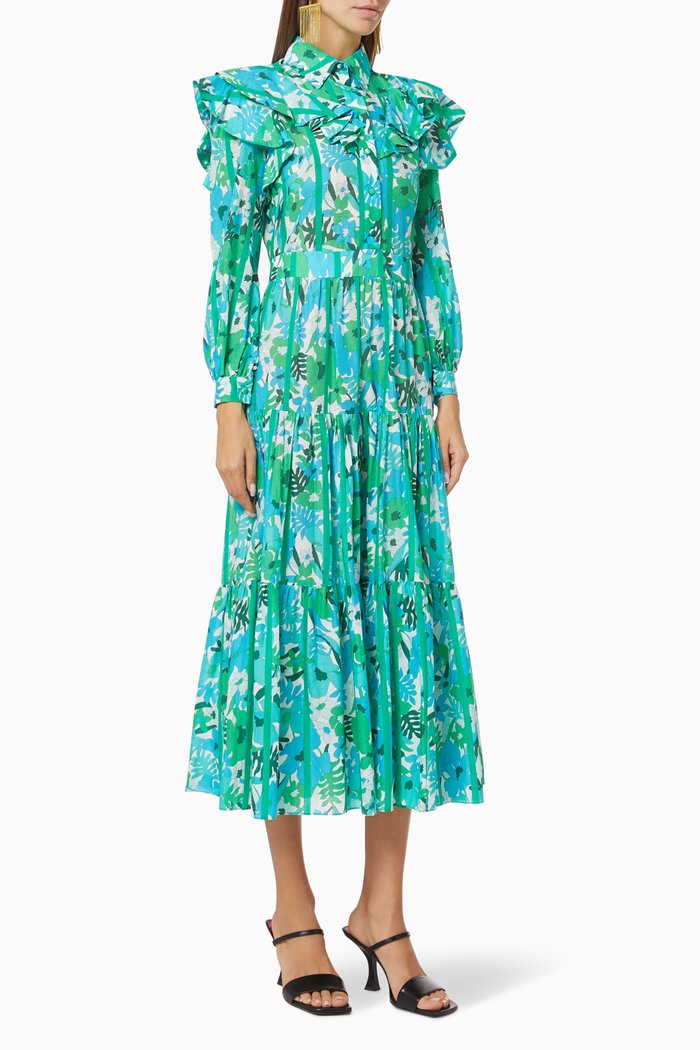 

Liana Frill Dress, Green