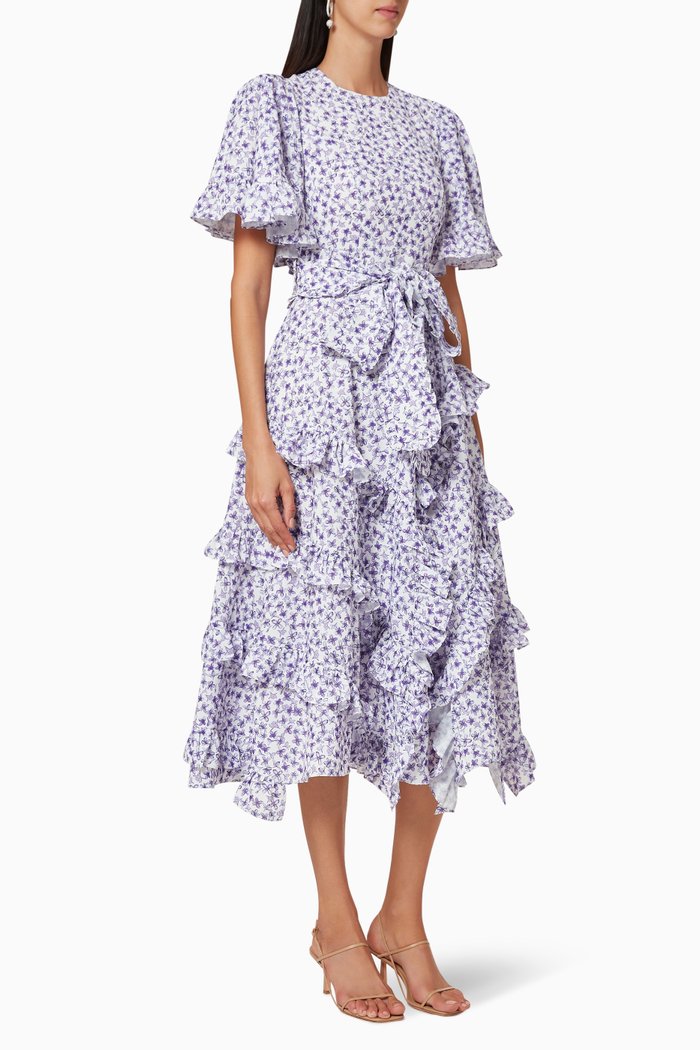 

Ulla Floral Dress, Purple