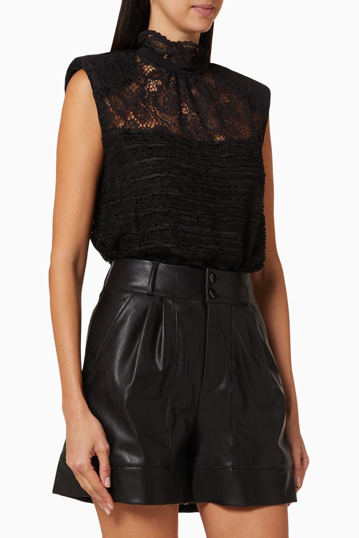 

Ugo Lace Bodysuit, Black