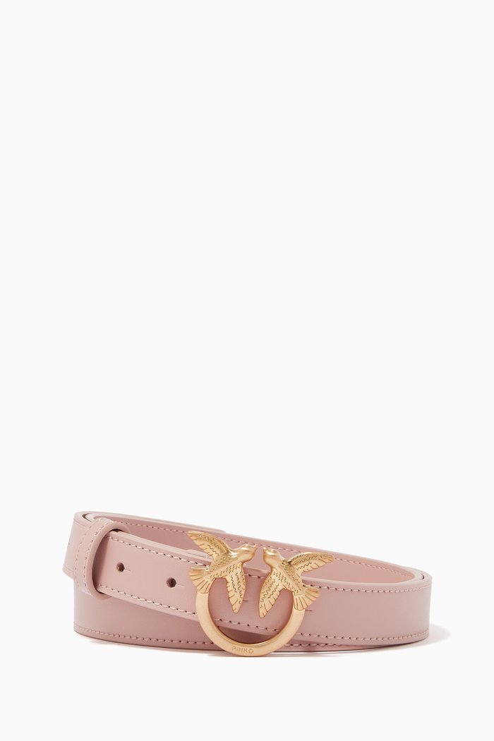 

Berry Simply 12 Belt in Leather, Pink