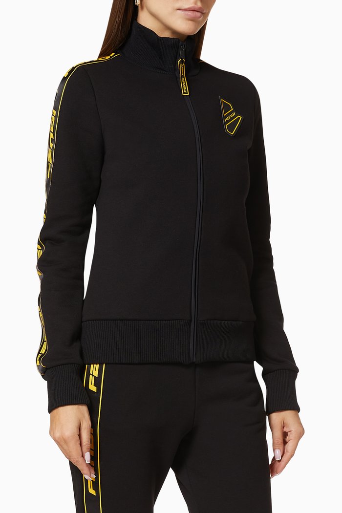 

Jersey Zip-up Jacket, Black