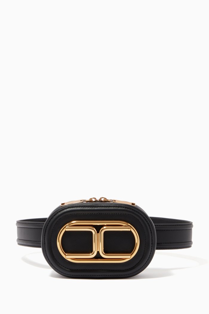 

Belt Bag in Faux Leather, Black