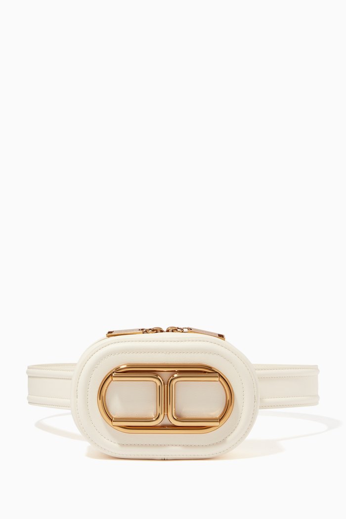 

Belt Bag in Faux Leather, White