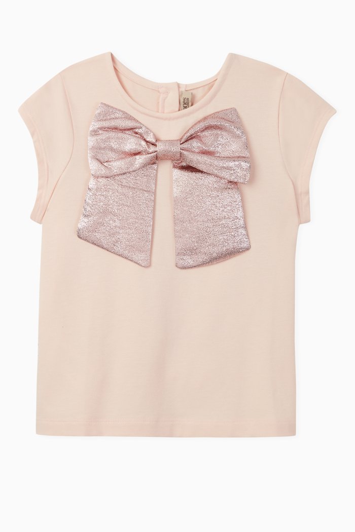 

Bow Jersey T-shirt, Pink