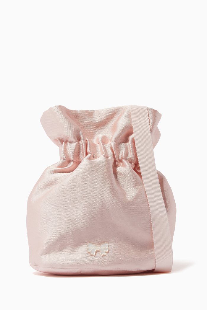 

Pouch Bag in Satin, Pink