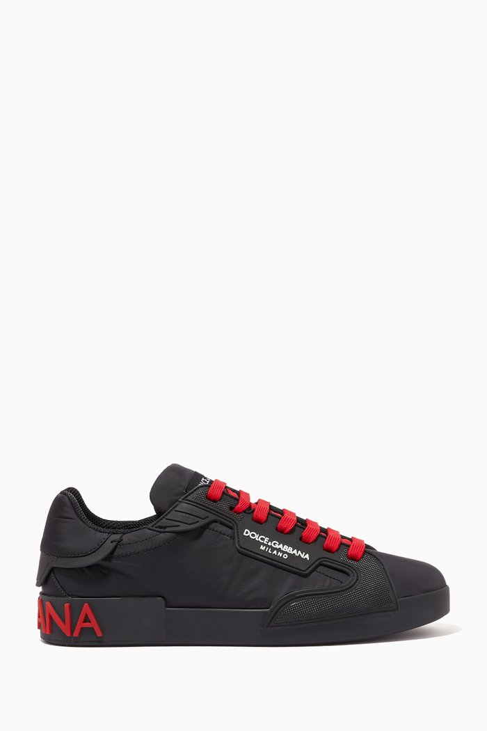 

Portofino Sneakers in Nylon, Black