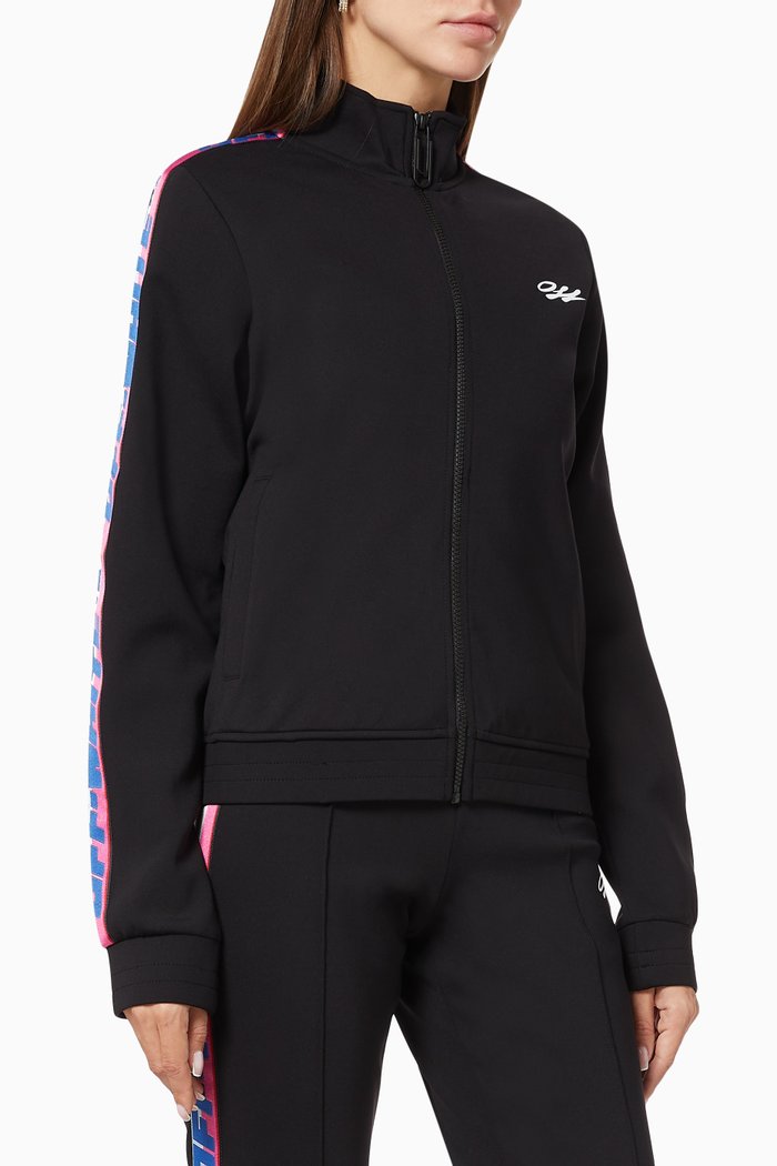 

Logo Band Active Track Jacket, Black