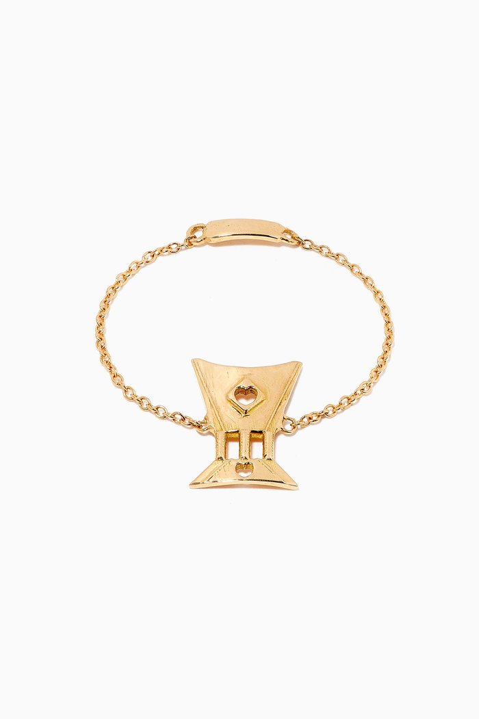 

Mabkhar Chain Ring in 18kt Yellow Gold