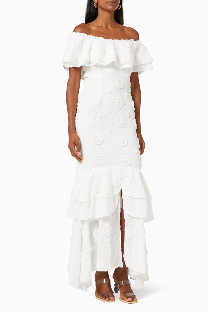 

Avril Off-shoulder Maxi Dress, Neutral