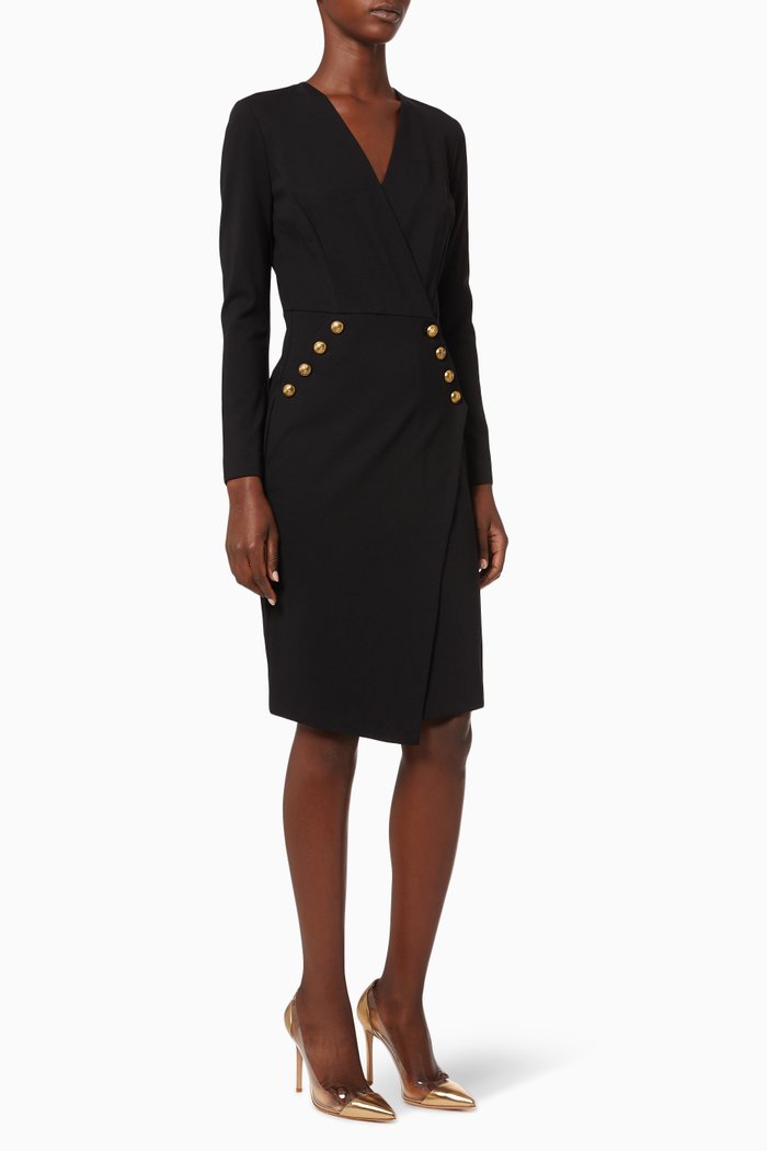 

Quintino Fitted Midi Dress, Black