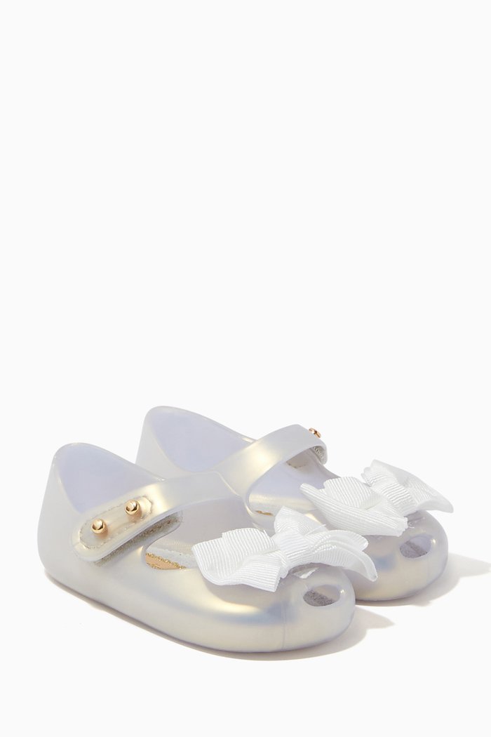 

Mini Ballerinas with Bow, Silver