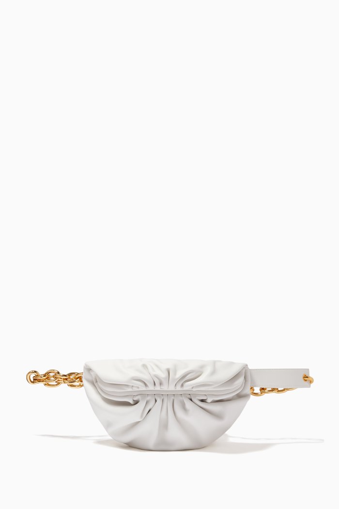 

The Mini Pouch in Nappa Calfskin, White