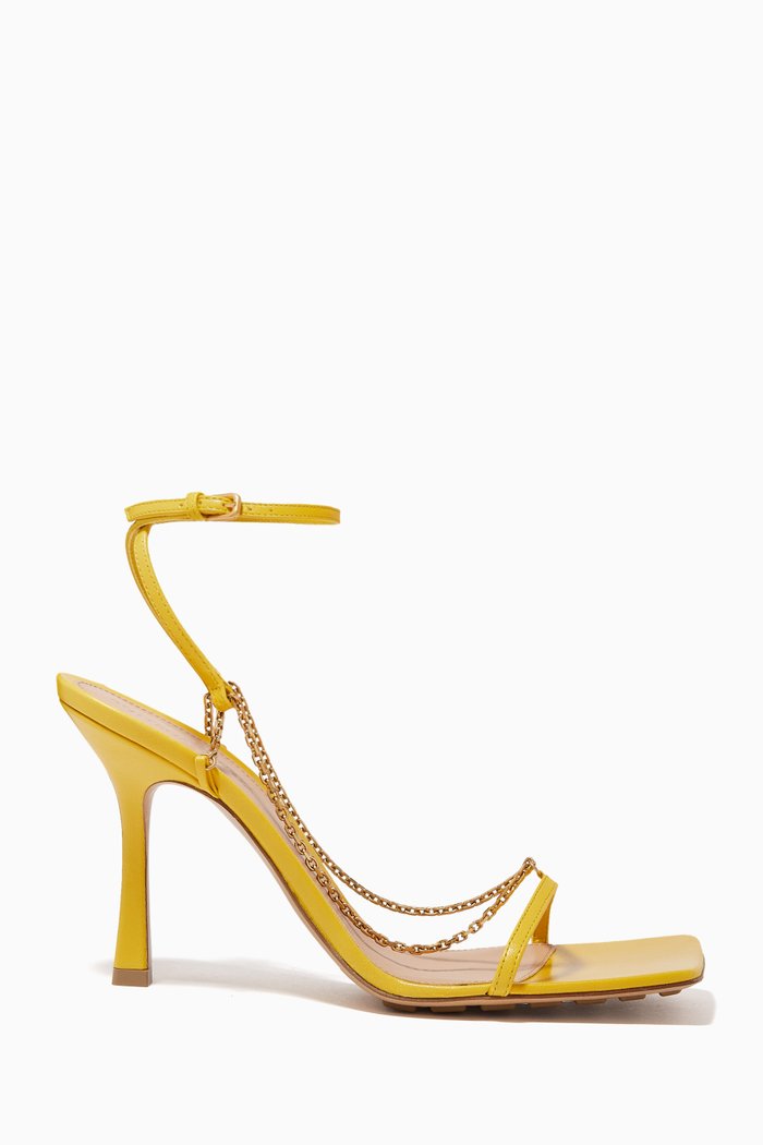 

Stretch Sandals in Nappa, Yellow