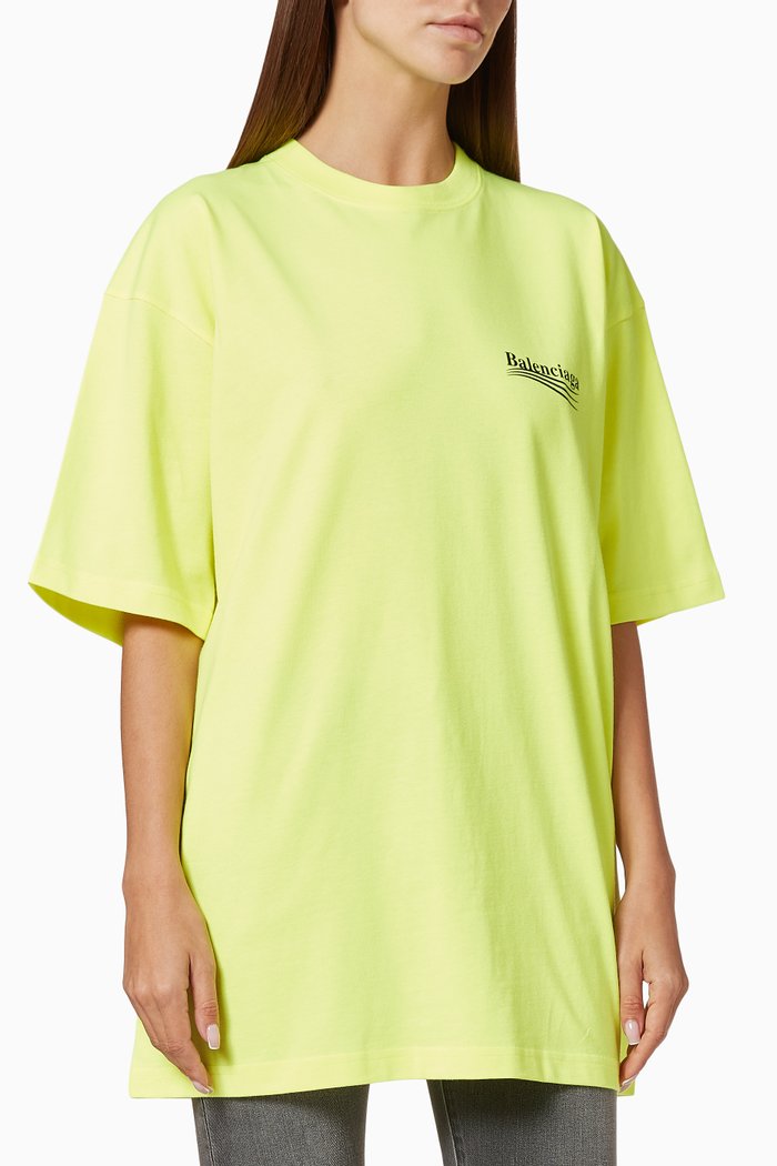 

Political Campaign Large Fit T-Shirt in Organic Vintage Jersey, Yellow