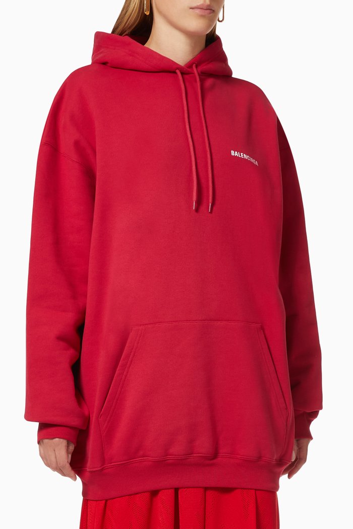 

Political Campaign Medium Fit Hoodie in Organic Fleece, Red