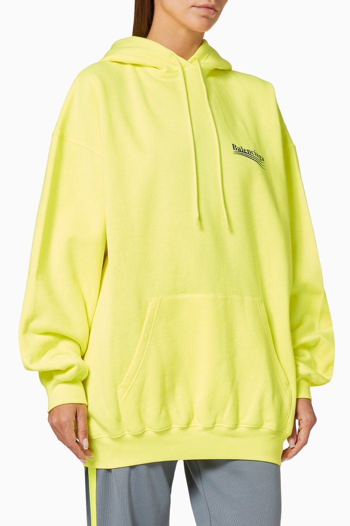 

Political Campaign Medium Fit Hoodie in Organic Fleece, Yellow