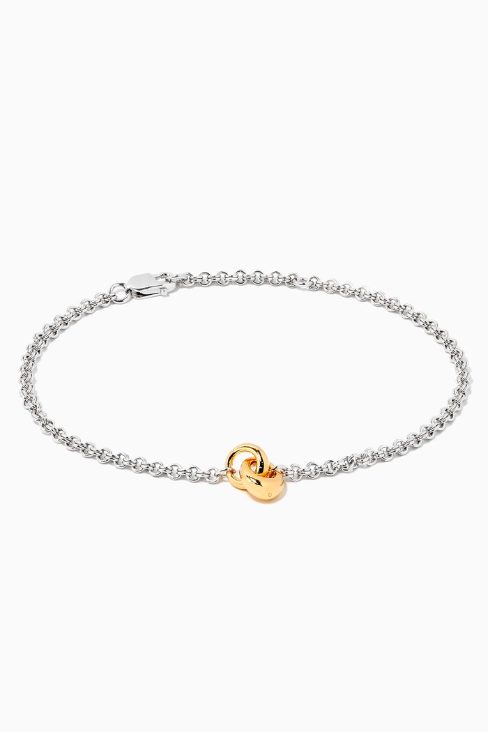 Link Up Bracelet in Sterling Silver, Yellow
