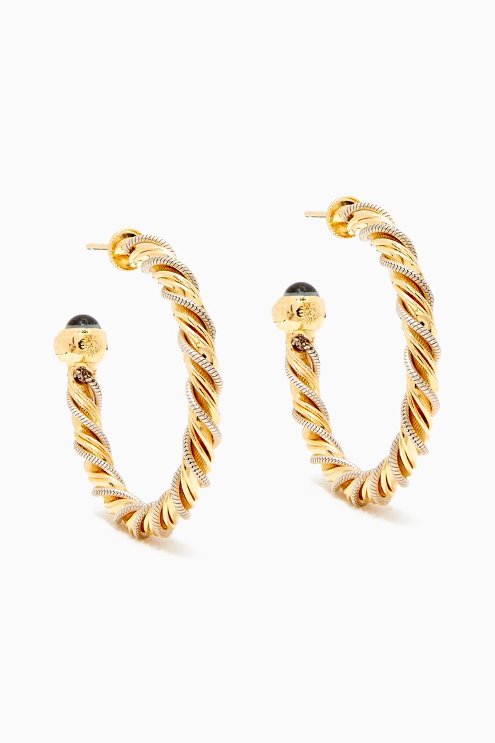 

Torride Hoop Earrings with 24kt Gold Plating