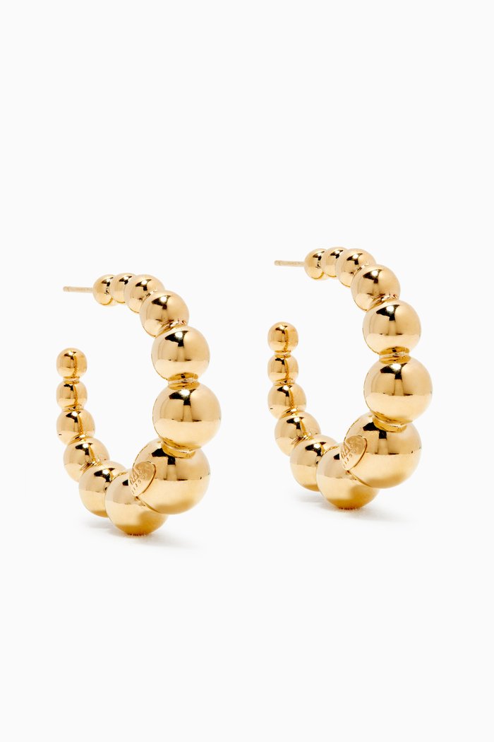 

Andy Hoop Earrings in 24kt Gold Plating