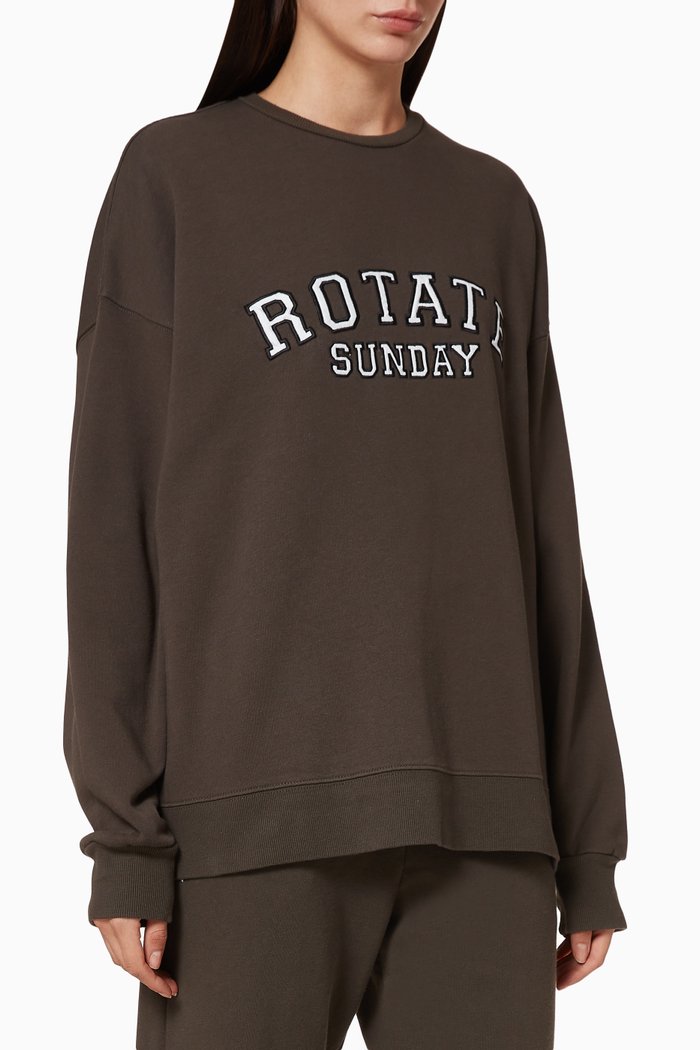 

Iris Logo Crewneck Sweatshirt, Black