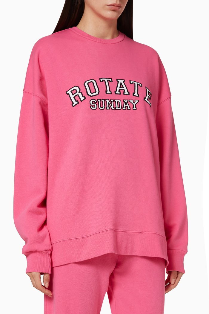 

Iris Logo Crewneck Sweatshirt, Pink