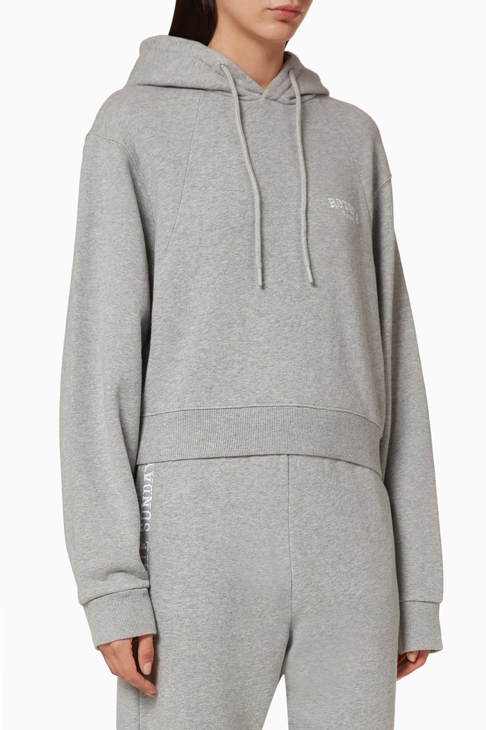 

Viola Cropped Hoodie, Grey